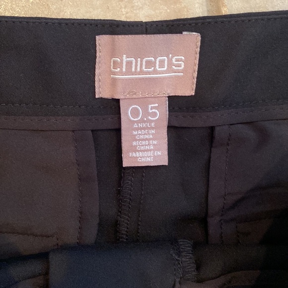 Dress ankle pants, front zip pockets and 2 back pockets - Picture 3 of 4